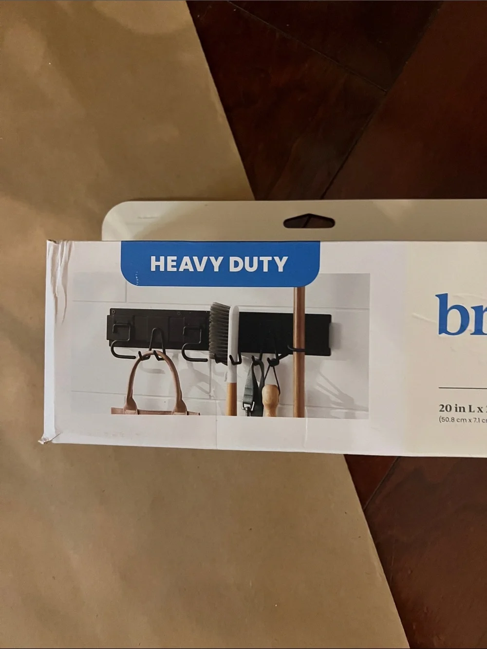 Brightroom Heavy Duty Steel Hook & Rail Kit in White